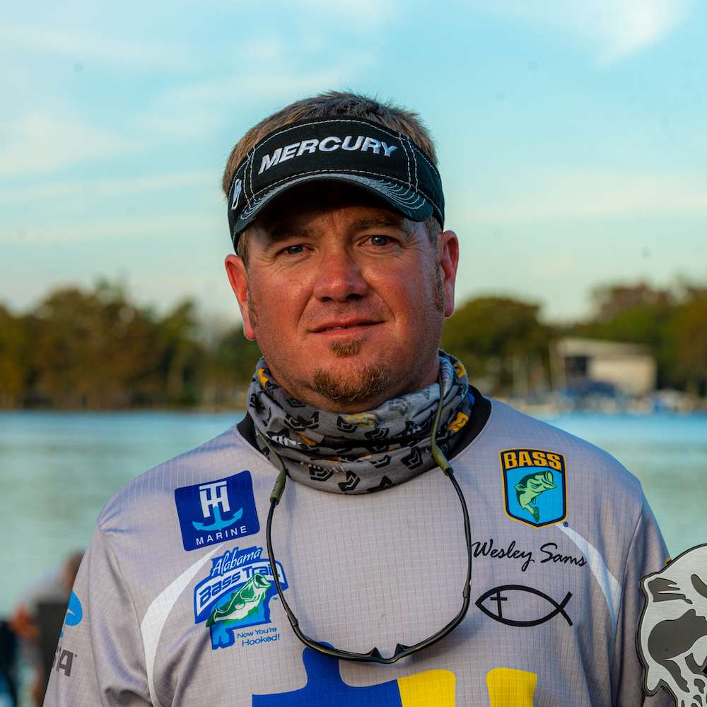 <p><strong>WESLEY SAMS</strong></p><p>Age: 38</p><p>Hometown: Cullman, Ala.</p><p>Occupation: Works in the auxiliary department at a local community college.</p><p>Team Trail: Alabama Bass Trail.</p><p>Home water: Smith Lake (Ala.)</p><p>Favorite fishing style: âSmith Lake is a deep and clear-water reservoir. I like it there.â</p><p>Favorite lure: âEither a shaky-head or a football jig.â          </p><p>Biggest bass ever caught?: 10-2</p><p>What one word best describes you? âFamily.â</p><p>What one word best describes the Harris Chain? âGood.â</p><p>Best memory of the Bassmaster Classic: âWhen I was 12 or 13, a guy who is a good friend of ours qualified for the Classic at High Rock (Lake in North Carolina in 1995). I can remember getting on the little computer we had and trying to find Craig Danielâs name on it. He was a hometown hero for fishing in the Classic. We all dreamed of doing that one day too.â</p><p>What happens when you win the Classic Fish-Off and secure the last spot in the Classic?: âThat would be the most awesome thing.â</p>