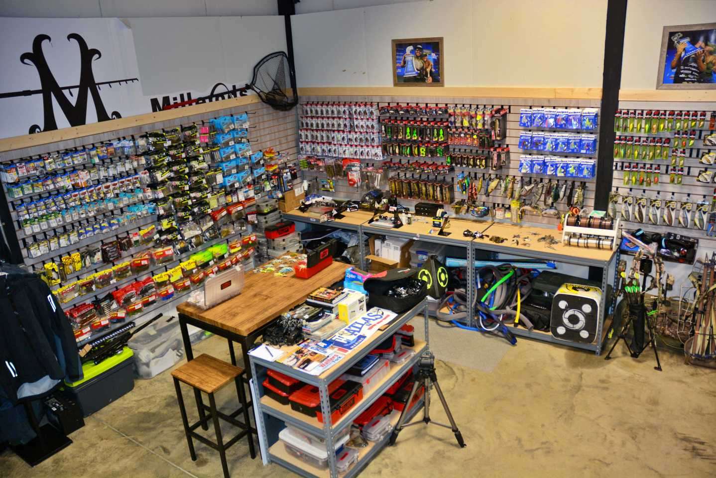 Before the boat arrived, Jocumsen spent time here customizing baits, organizing them and getting his tackle ready for tournaments from Florida to New York and Texas to Tennessee. 
