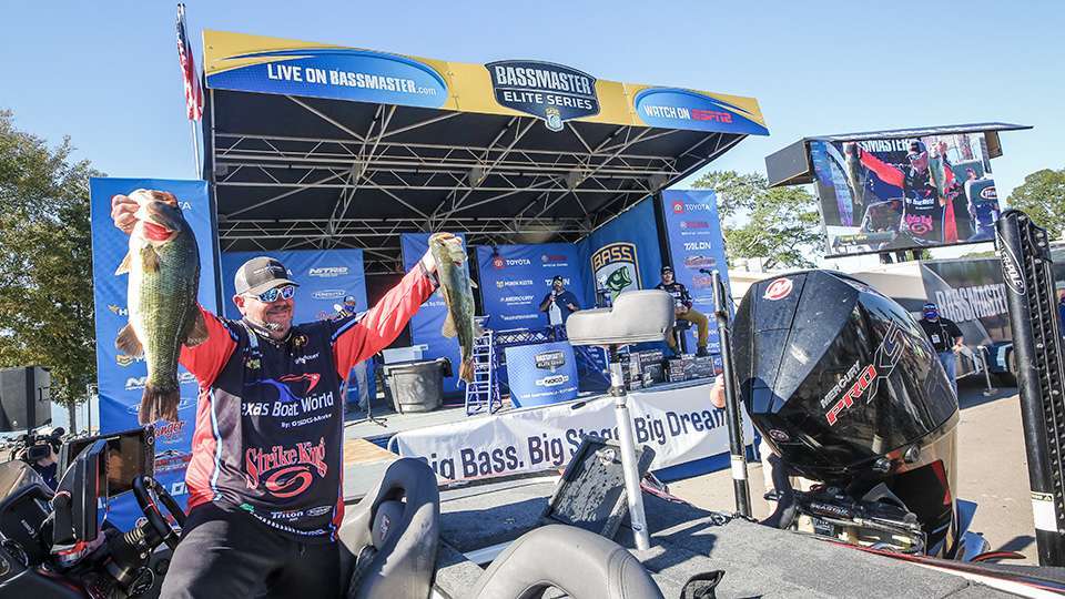 Last year, Guntersville was a late addition to the Elite schedule after COVID-19 canceled an event at Cayuga Lake. Stopping on a place that looked right up river, Texan Frank Talley won that event in early October.