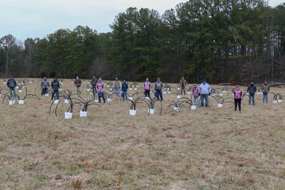 A job well done by Alabama Power and B.A.S.S Nation High School clubs building over 200 artificial FAD's. 