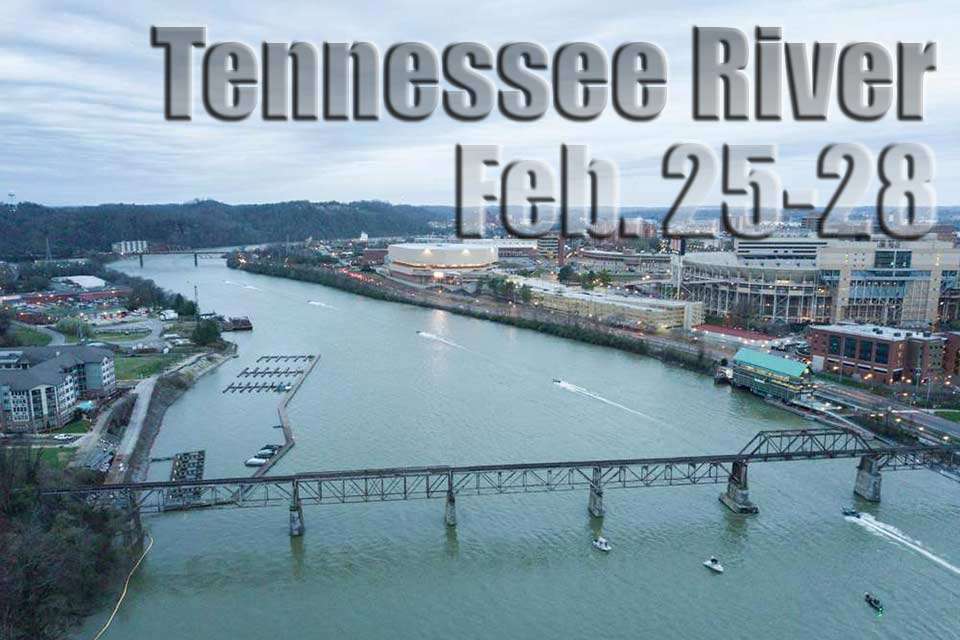 Stop No. 2 of the top B.A.S.S. circuit takes the pros back to the Tennessee River and Knoxville, site of the 2019 Bassmaster Classic, for the Guaranteed Rate Bassmaster Elite at Tennessee River.