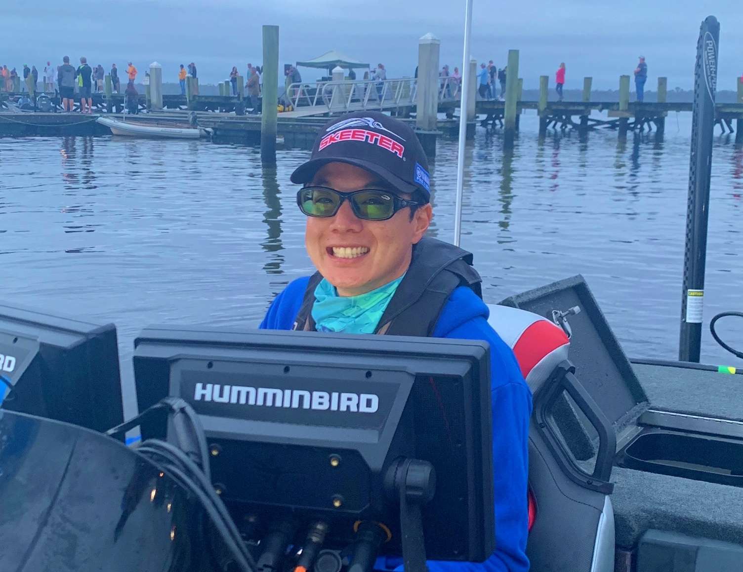 Taku Ito ready for Day 2 to start at the AFTCO Bassmaster Elite on St. Johns River
