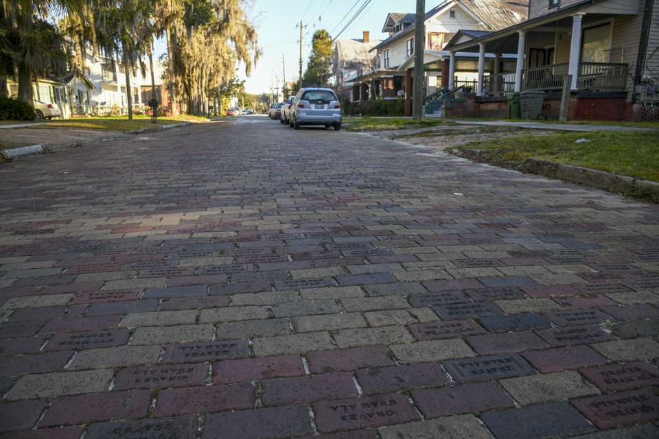 Some of the roads of the beautiful town are still composed of bricks.