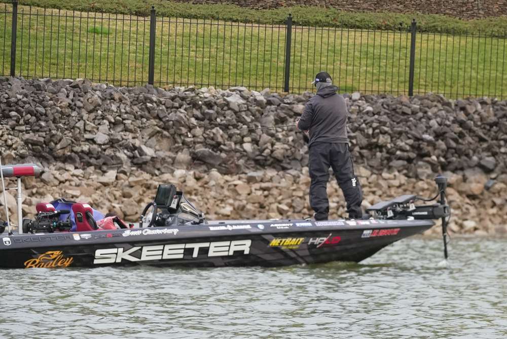 Scott Canterbury is off to a rough start on Day 3 of the 2021 Guaranteed Rate Bassmaster Elite at Tennessee River!