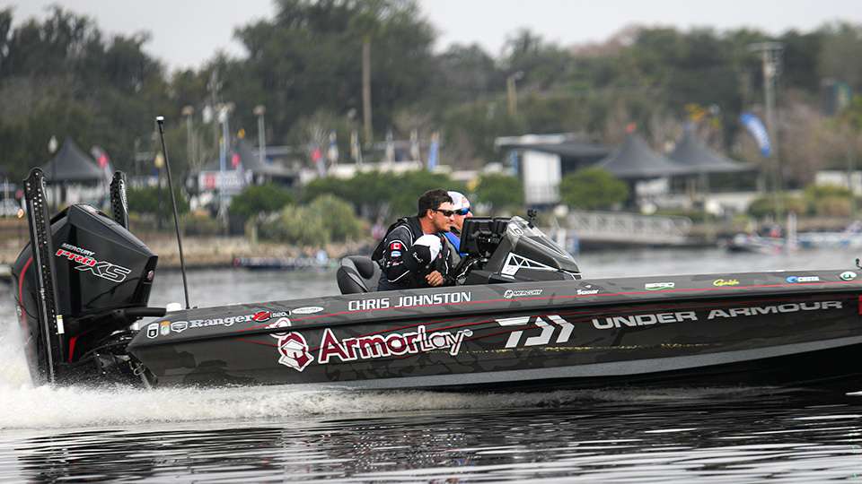 Running and gunning on Day 1 of the 2021 AFTCO Bassmaster Elite at St. Johns River!