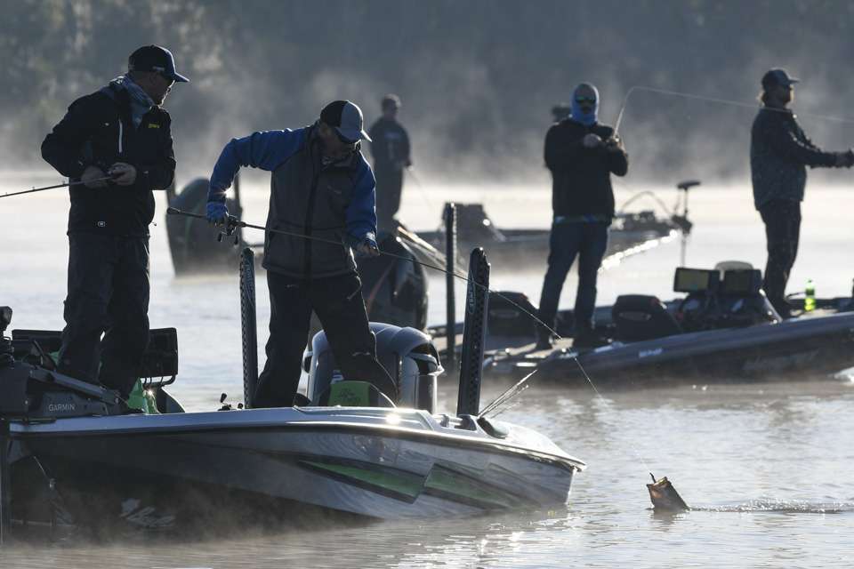 The scale of the spawning cycle tilted more towards postspawn at the Basspro.com Bassmaster Southern Open at Harris Chain. That made timing everything when setting up to intercept bass on the move. 
<br><br>
<em>All captions: Craig Lamb</em>
