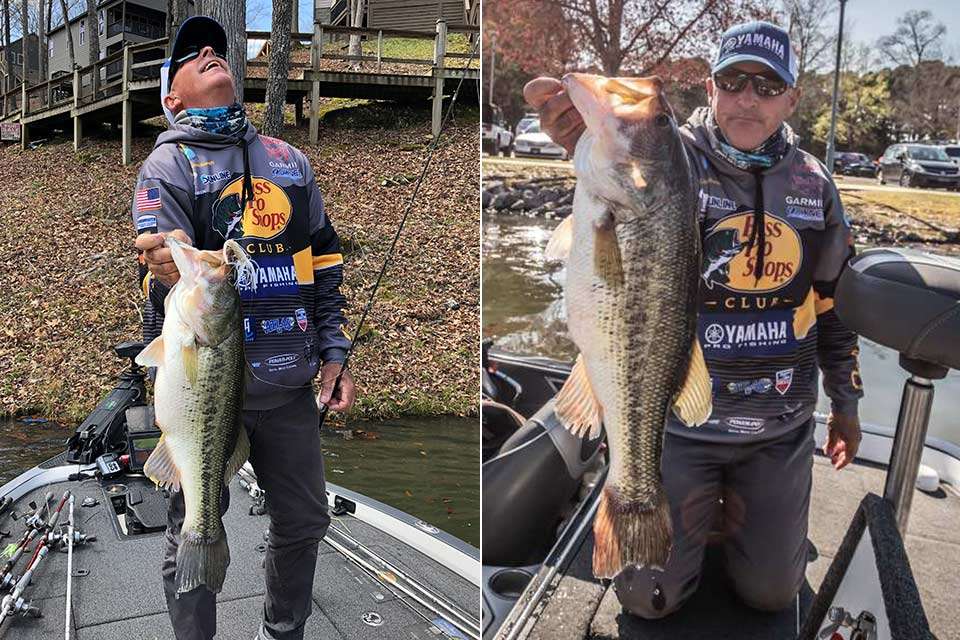 One fish also made a huge difference for Clark Wendlandt, who took the Phoenix Boats Big Bass on the first day with this 7-6. Fishing near the Pickwick Dam, Wendlandt stood sixth with 20-1 but changing conditions changed his outcome. He came in with only one fish on Day 2 to fall outside the cut at 60th. Without his big, Wendlandt would have been in the 80s.