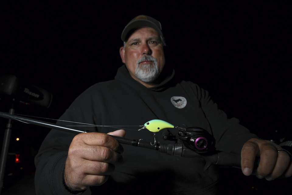 <b>Michael Webster (10th; 36-0)</b><br>
A Berkley Frittside 5 crankbait and a Zoom Magnum Trick Worm, on a 1/2-ounce shaky head jig, were the two key baits used by Michael Webster. 
