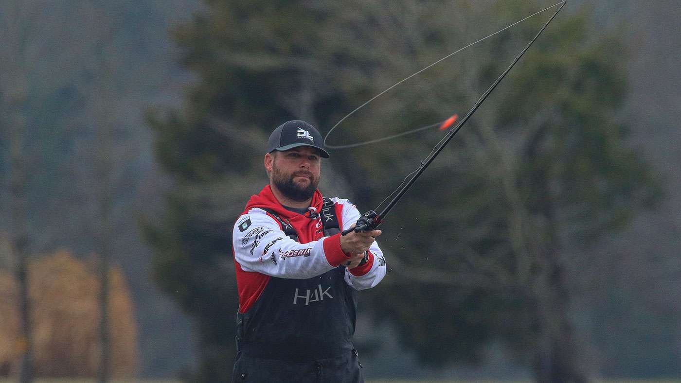 <b>Brock Mosley (9th; 37-0) </b><br>
Brock Mosley intercepted early-season transitional bass with a lipless crankbait. 
