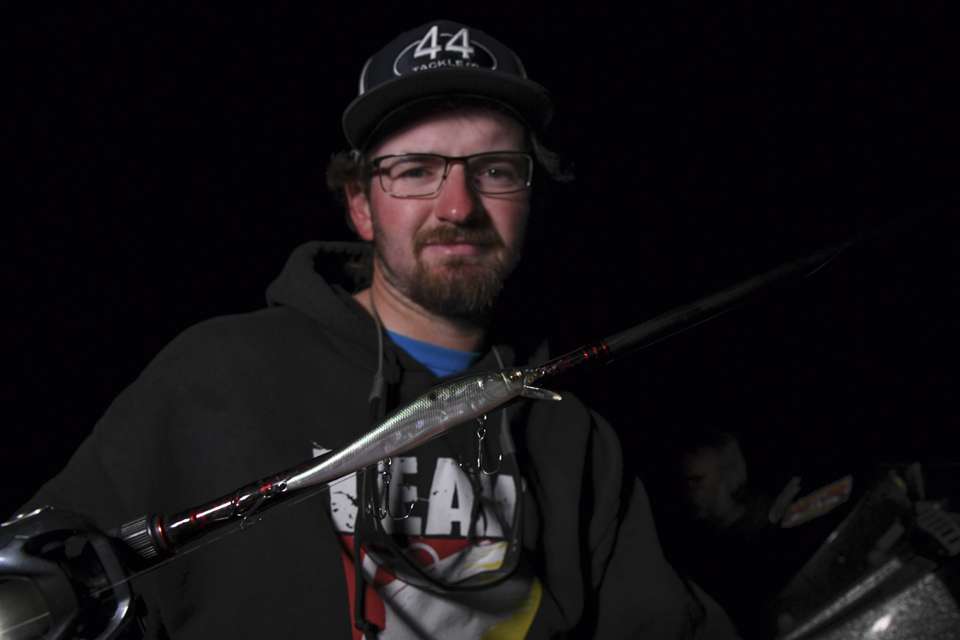 <b>Jacob Foutz (4th; 48-14) </b><br>
A Megabass Ito Vision 110 Jerkbait was a key lure for Jacob Fouts. 
