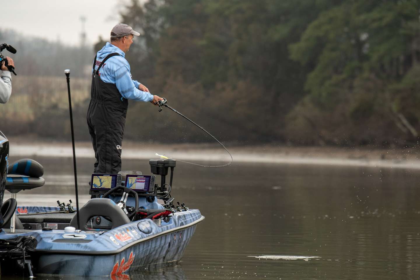 <b>Steve Kennedy (2nd; 55-15) </b><br>
Staging bass were the catch for Steve Kennedy, a bladed jig and skirted jig doing the trick on the Tennessee River. 
