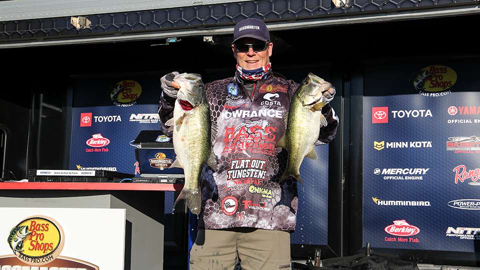 Ronald Young, 16th place co-angler (17-5)