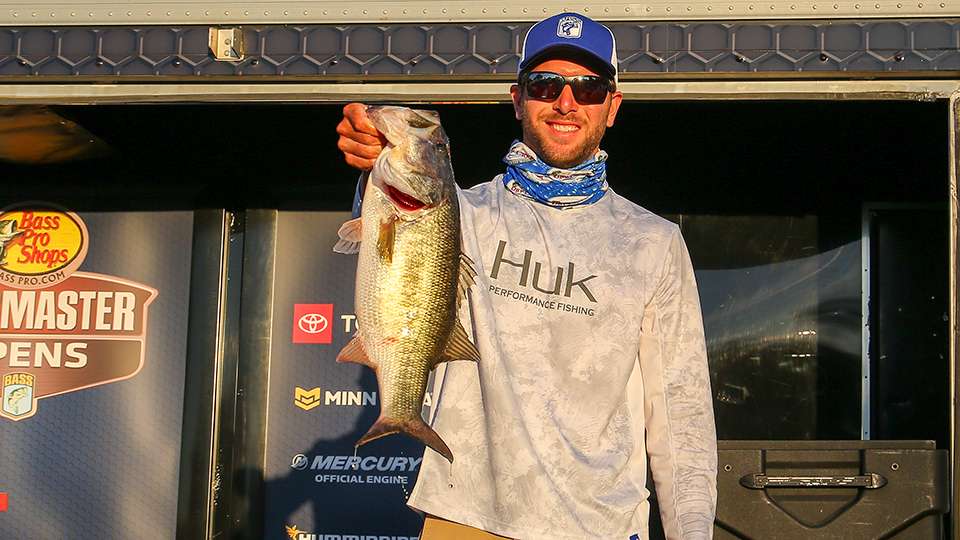 Kyle Gelles, 5th place co-angler (19-9)