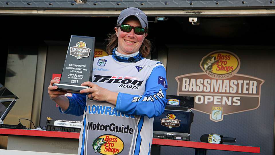 Stacey Jefferson, 2nd place co-angler (20-0)