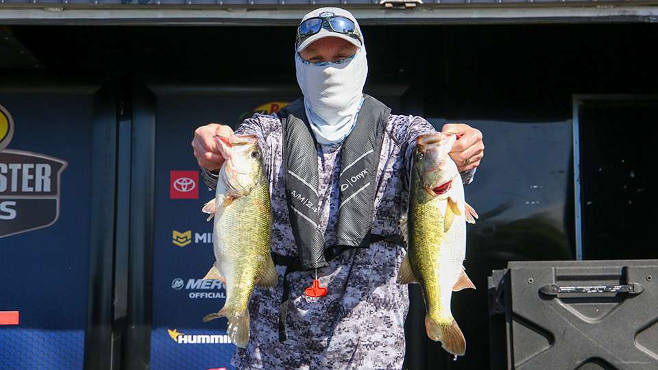 Jeffrey Strong, 61st place co-angler (12-3)