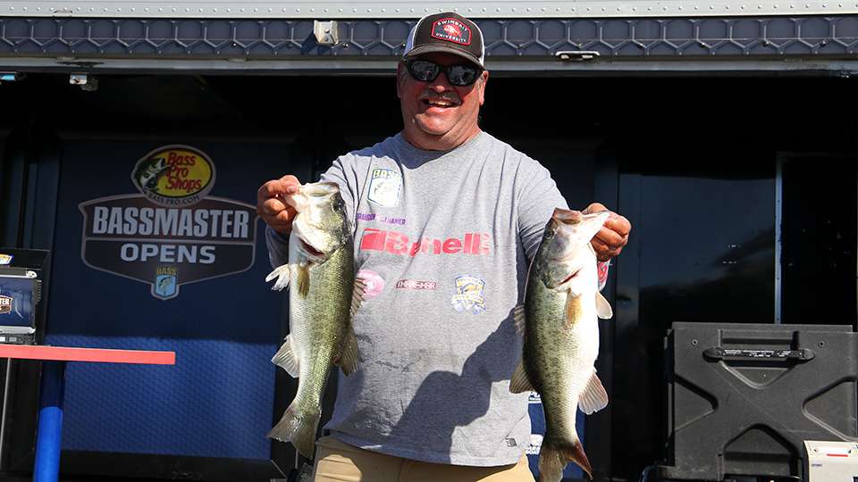 Randy Tallhamer, 8th place co-angler (18-11)