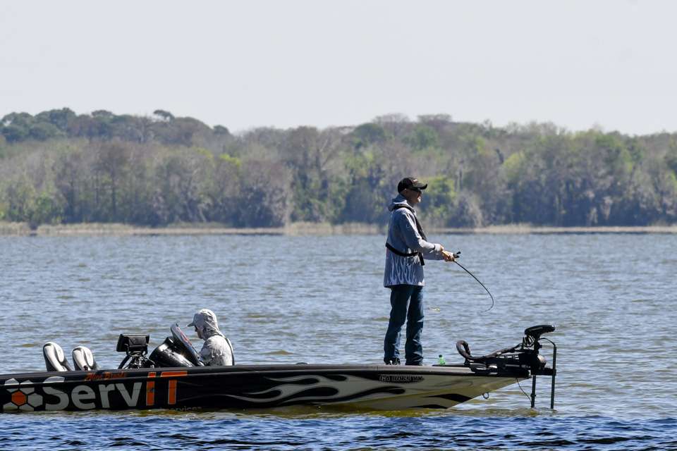 The Opens anglers take on the first day of the 2021 Basspro.com Bassmaster Open at Harris Chain of Lakes!