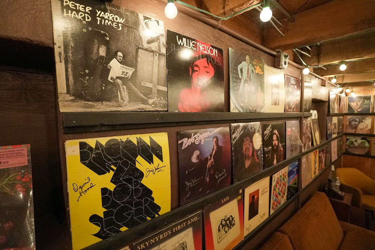 We started in the basement, which is where the bands would hang out while the studio engineers were busy working above them in between takes. The studio was recently restored (with help from Dr. Dre!) and albums of music produced here line the walls. 