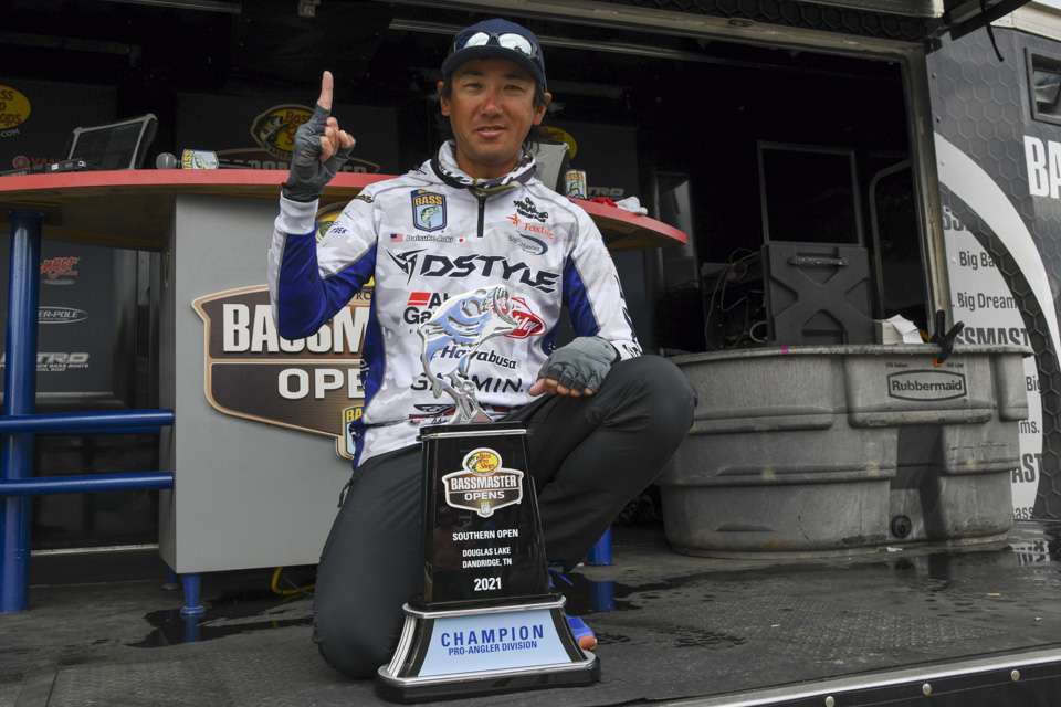Daisuke Aoki has claimed numerous accolades in Japan, and he achieved a lifetime goal of qualifying for the 2022 Academy Sports + Outdoors Bassmaster Classic presented by Huk. He did that by winning the Basspro.com Bassmaster Southern Open at Douglas Lake. See his winning baits, along with those of other top finishers, in a derby fished during the spawning cycle.  <br><br> <em>All captions: Craig Lamb</em> 