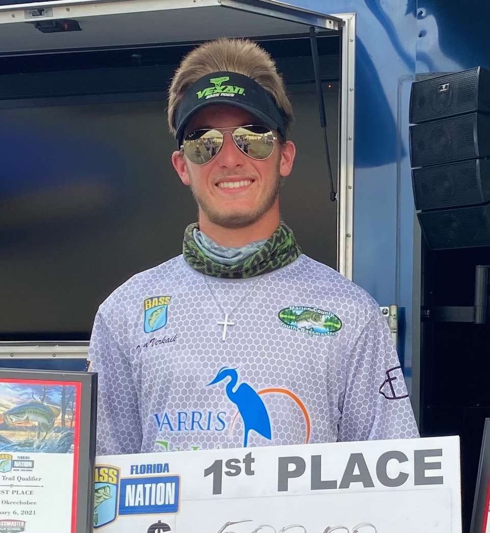<p><strong>Tyson Verkaik, Eustis, Fla.</strong></p><p>First Academy-Leesburg junior Tyson Verkaik has amassed an impressive three tournament wins, one Top 5 finish and four Top 20 finishes in the 2020 season. Verkaik and his partner finished 2nd in the 2019 Florida Federation Fall Regional which qualified them for the 2020 Bassmaster High School National Championship. âTyson is self-motivated with a unique understanding of academia,â says Kelly L. Bonaparte, First Academy-Leesburg Marine Science teacher. âHe is able to readily draw from his studies and observations to develop thoughtful responses. Tyson is constantly challenging himself to perform better. He is very mature for his age and he approaches his studies with an astute sense of objectivity.â Verkaik is an active member of the National Honor Society and very involved in the Student Government Association. He is a citizen volunteer with the University of Florida Lake Watch program where he regularly submits field reports and water samples from his home lake (Lake Woodward) to the University of Florida laboratory for testing and research. Verkaik and his partner are currently ranked in the top spot in the Florida State Trail and hope to return to the Bassmaster High School National Championship.</p>
