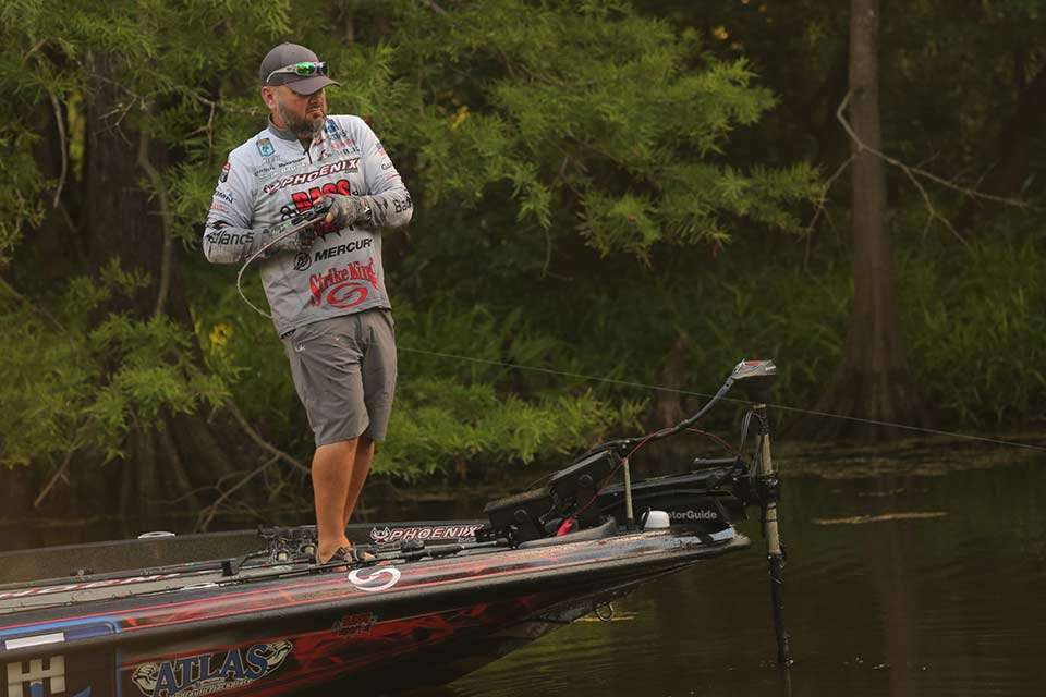 Hackney, who lives less than three hours from the fishery, said the Sabine is loaded with bass but not that many big ones. He said he expects the fish will be spawning, postspawn or guarding fry and not moving too much. A competitive weight will again be in the low teens while 10 pounds a day might advance an angler to Championship Sunday.