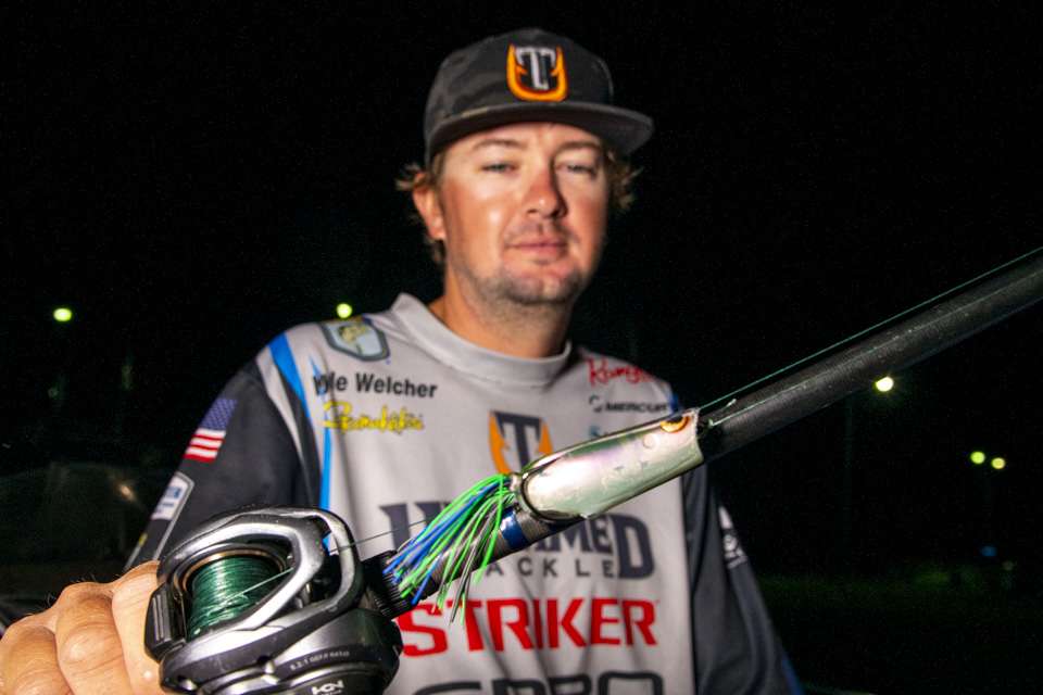 A Spro Poppin Frog 60 for topwater action was a top bait for Welcher. 

