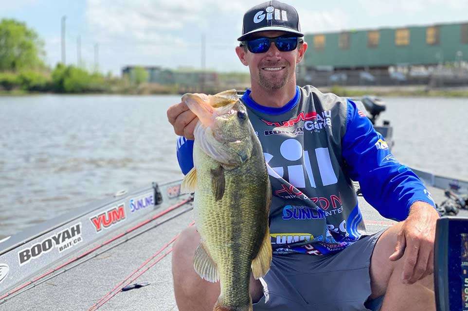 Luke Palmer was all smiles to land this bass entered as 3-6 on BassTrakk. It came in a 10-7 bag that put him 10th, but that quality eluded him on Day 3 with a 5-7 limit. Palmer finished 24th to move 15 spots in the AOY race to 50th.