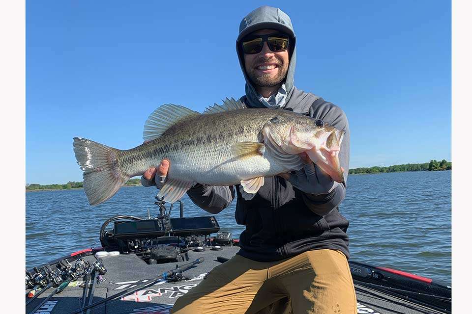 Brandon Palaniuk had 36-4 over the first two days before making a Day 3 charge behind this early 7-8. Two 5-pounders helped him to 23-13, but his climb from 35th fell just short of fishing the finale at 14th.