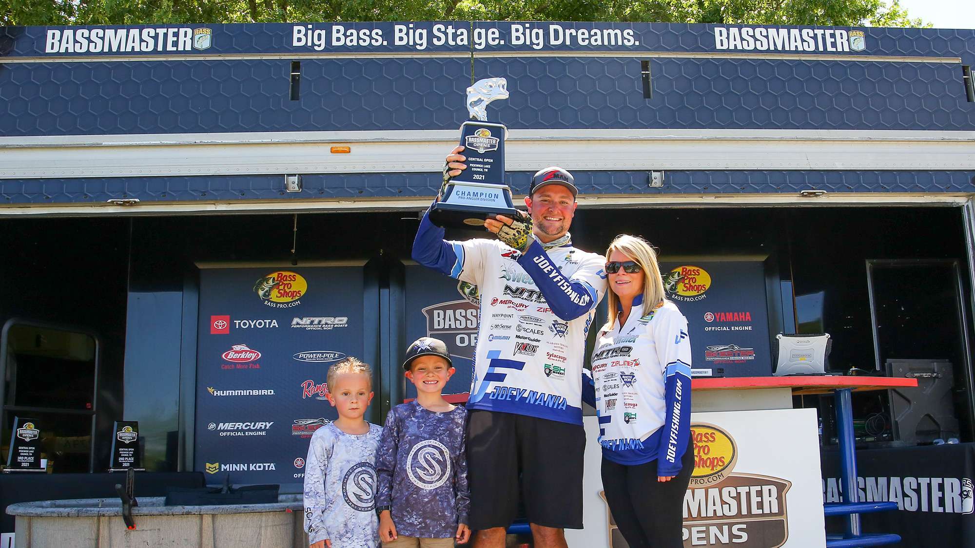 Joey Nania won the Basspro.com Bassmaster Central Open on Pickwick Lake in Tennessee, and with it, a berth in the 2022 Academy Sports + Outdoors Bassmaster Classic presented by Huk. 
<br><br>
<em>All captions: Craig Lamb</em>
