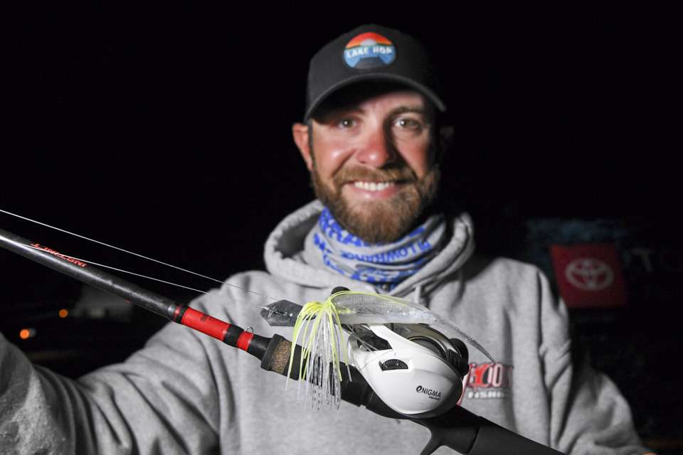 <b>Brandon Lester (10th; 47-11)</b><br>
A 1/2-ounce Z-Man Evergreen ChatterBait Jack Hammer, with a Castaic Baits Jerky J, was a key bait for Brandon Lester. 
