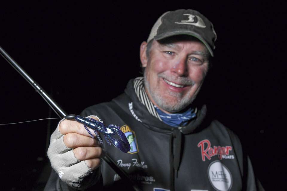 <b>Denny Feidler (9th; 47-14) </b><br> A Zoom Speed Craw, rigged on a VMC Flipping Hook, with a 3/8 tungsten weight, was a key bait for Danny Feidler.  