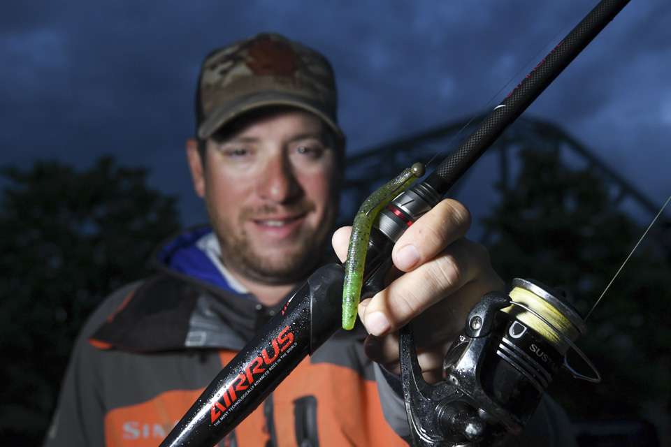 So was a 1/8-ounce Picasso Lures Shakedown Jig Shaky Head, with a 4-inch Yamamoto Senko. 