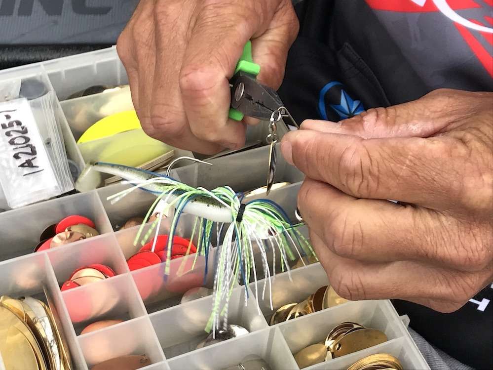 A highly technical spinnerbait angler, Christie is constantly adjusting and tweaking his spinnerbaits. The results speak volumes about the wisdom of taking a hands-on approach to your baits.