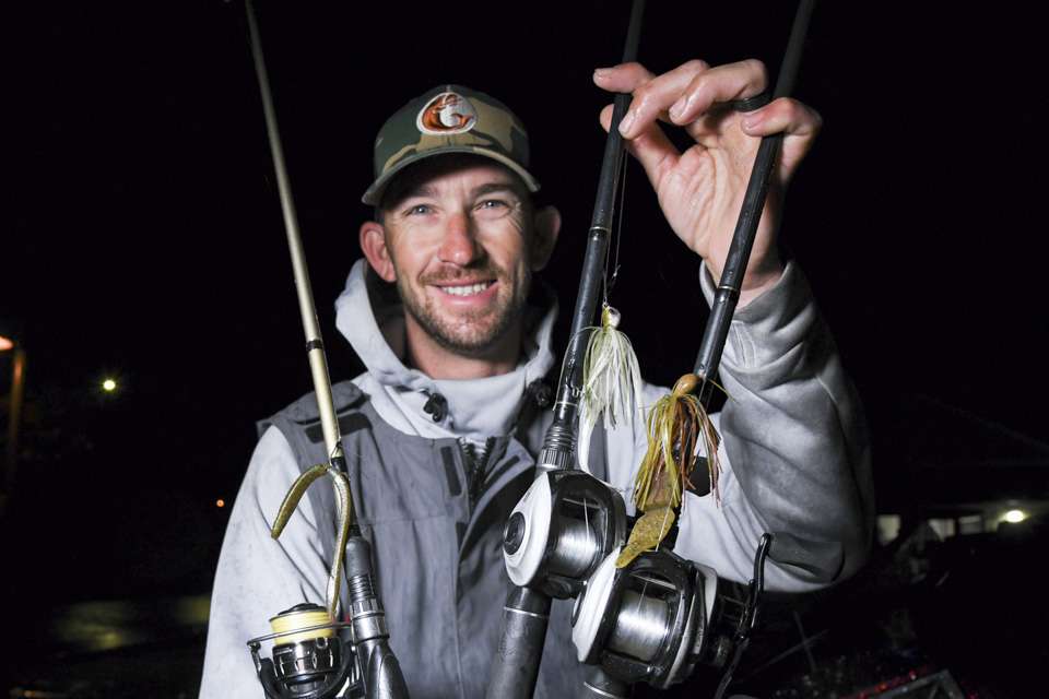 <b>Bryan New (50-2; 6th)</b><br> A bladed jig was a top lure choice for Bryan New.  