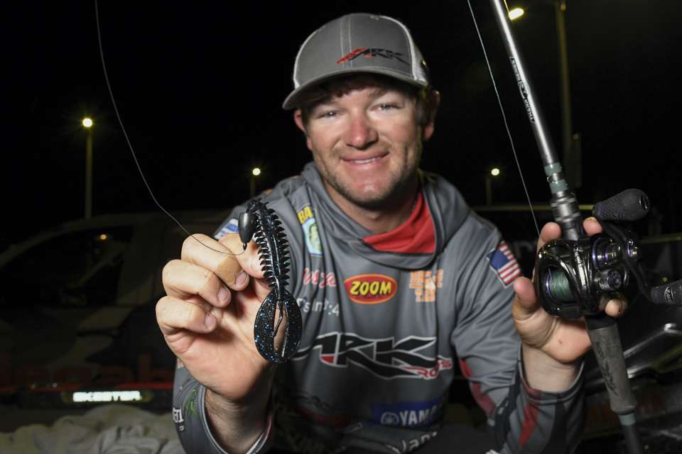 He also used a Zoom Z Craw, rigged on a 1-ounce weight with a 4/0 Gamakatsu Hook.  