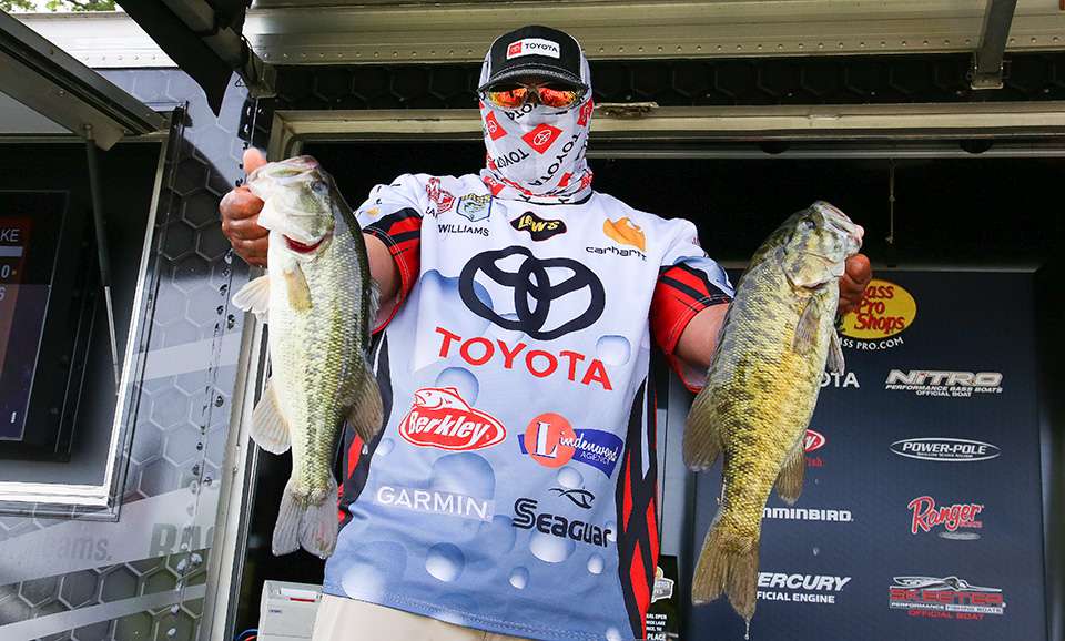 Frank Williams, 19th place co-angler (14-6)