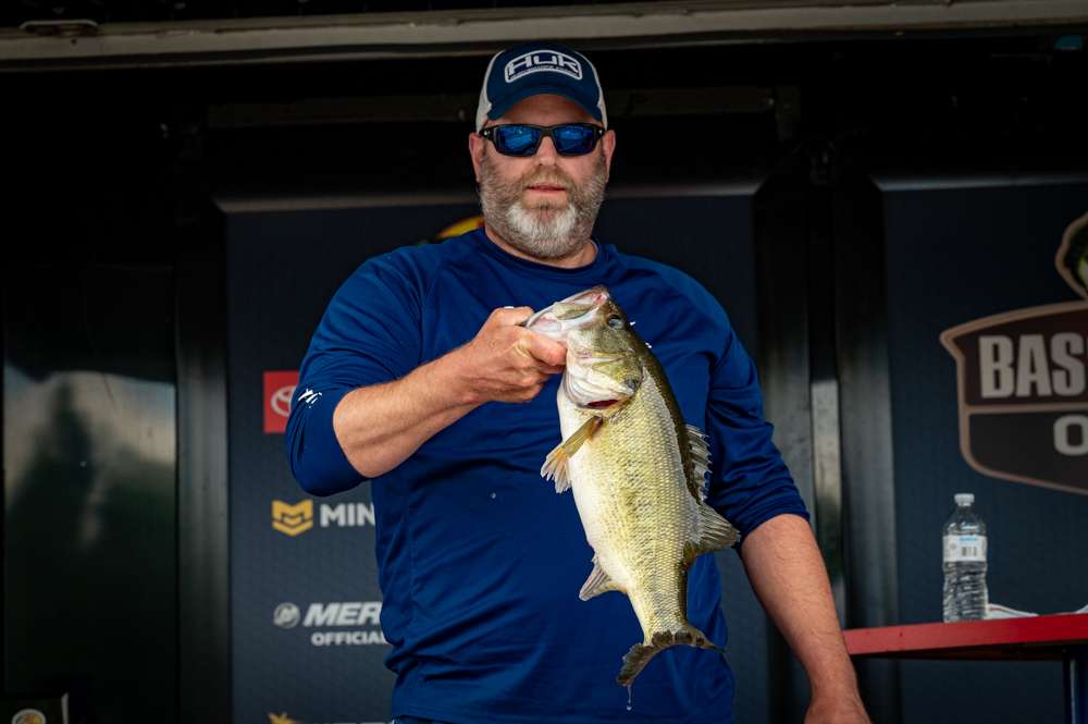 Phillip Arnold, 2nd place co-angler (17-4)