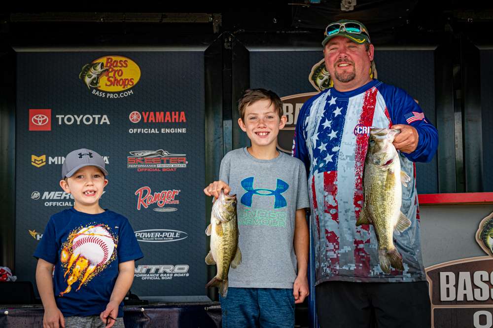 Charles James, 9th place co-angler (15-4)
