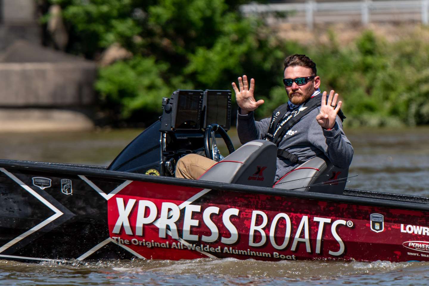 Caleb Sumrall, Bob Downey, Buddy Gross, Robbie Latuso and Darold Gleason all  fight to stay in the hunt for the blue trophy at the 2021 Whataburger Bassmaster Elite at Neely Henry Lake.
