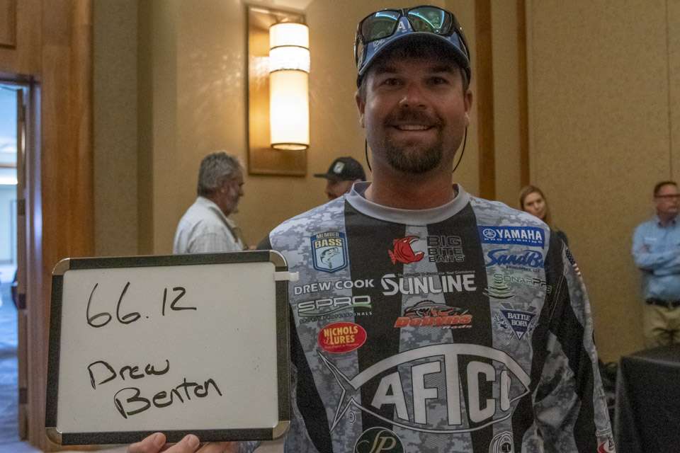 Drew Cook was a little less optimistic, tagging the winning weight at 66 pounds, 12 ounces. He chose his bud Drew Benton to win.