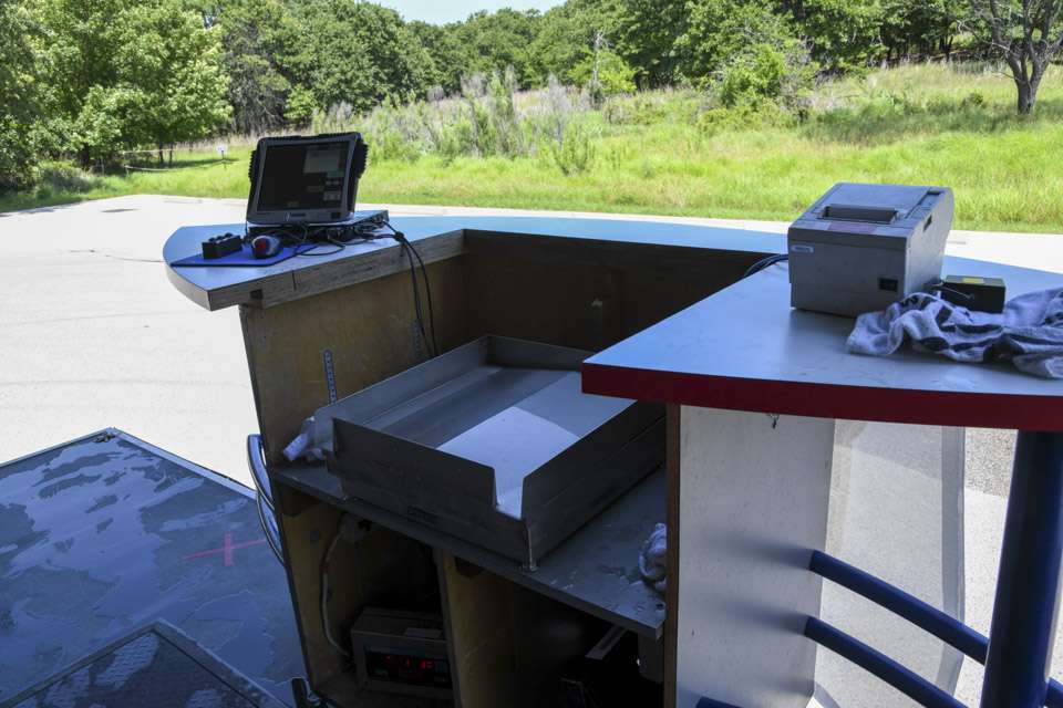 On Friday and Saturday, all the fish will be weighed on these scales. âEvery fish will be weighed on the same scale, unlike other catch-weigh-release tournaments that use a separate handheld scale for each angler,â said Gene Gilliland, B.A.S.S. conservation director. âWe are doing that to maintain the integrity of the Classic, to avoid any weight discrepancies in bass fishingâs world championship event.â 