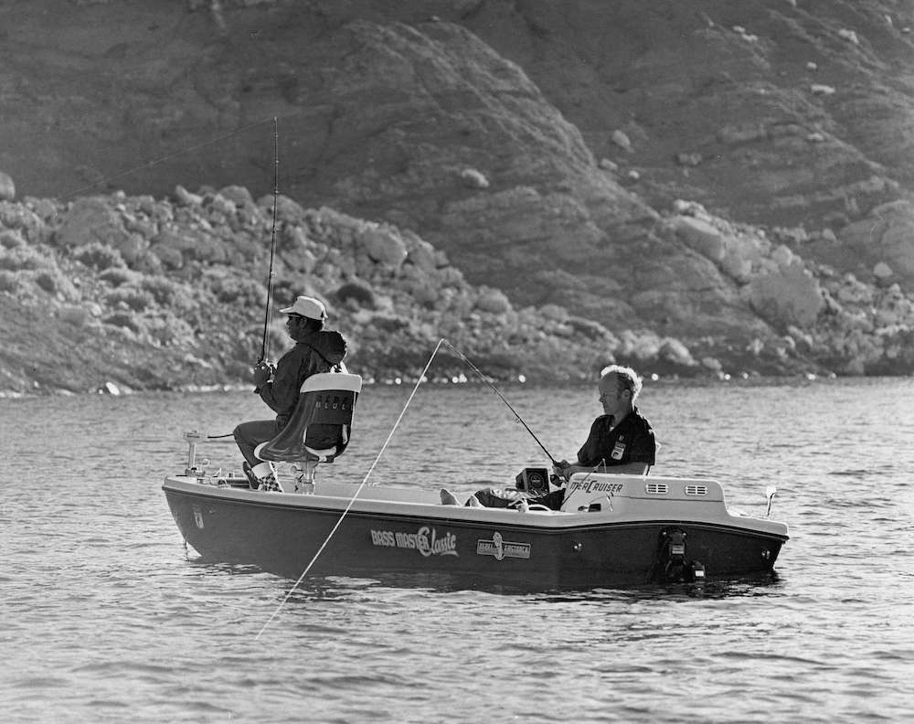 <b>4.</b> The fishing and media coverage has changed, too. From the first Classic into the mid-1980s, members of the outdoors media were paired with the pros â¦ and were permitted to fish! There were even cash prizes for the press anglers who caught the biggest bass. Itâs hard to imagine today, but for half the Classicâs history, the competitors had to worry about the media in the back of their boats. The biggest bass ever caught by a Classic press angler weighed 7 pounds, 13 ounces and was taken by the late Larry Mayer of the Columbia Record in 1976 on Lake Guntersville. <br><br>
Speaking of press, the reporter who has covered the most Classics for Bassmaster Magazine is the legendary Steve Price. He has written the coveted âgame storyâ 40 times, beginning in 1976.
Because the championship has been held on 29 different fisheries and in eight different months, winning weights have fluctuated wildly, but most would be shocked to learn that nearly half the winners failed to catch a limit all three days. It happened most recently in 2017 when Jordan Lee weighed in just 12 of a possible 15 bass.
