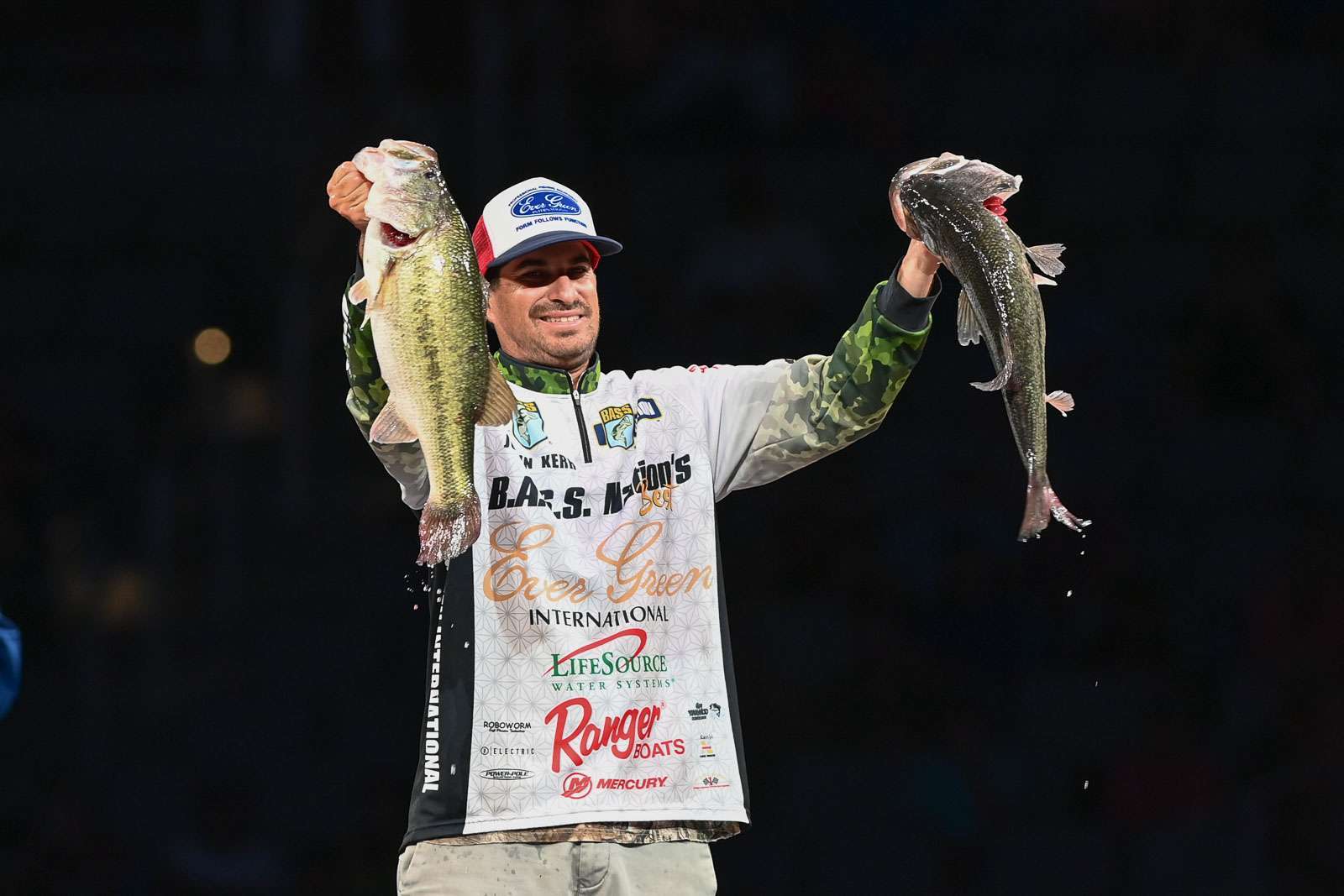 Justin Kerr of Lake Havasu, Ariz., represented the B.A.S.S. Nation well as he came in with the biggest bag on Day 2.  The bulk of Kerrâs 19-12 came from a 6-12 and a 7-2 that moved him up from 22nd to second. His big move elicited comparisons to the only Nation angler to ever win a Classic, Bryan Kerchal.