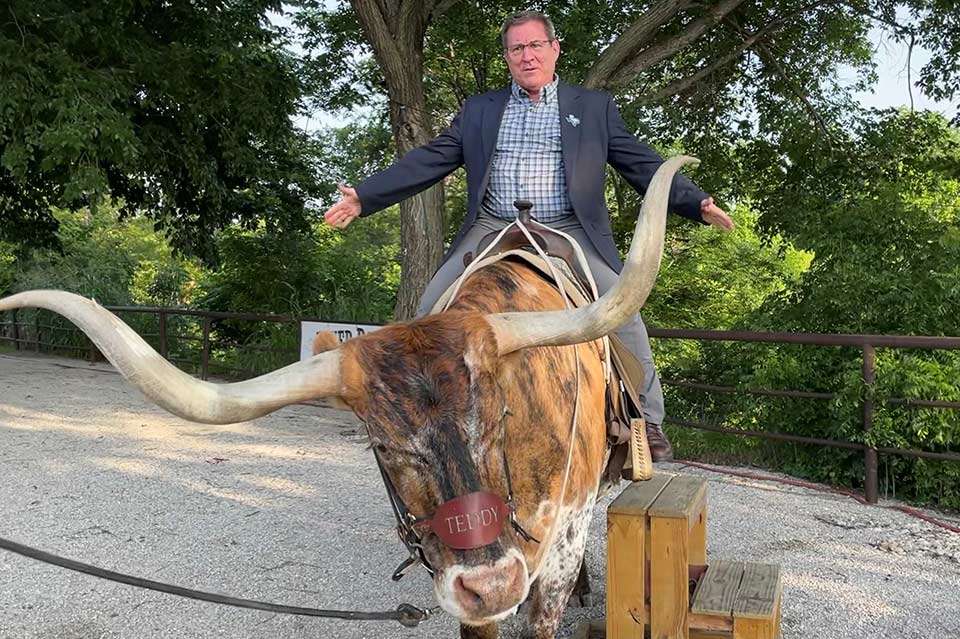 Ok, two Dos Equis in and itâs up on the steer. Texas Longhorns, which as the name suggests are known for their long horns, first came to the new world via Christopher Columbus and Spanish colonists and are a big part of Texasâ history. Donât get near the horns was good advice.