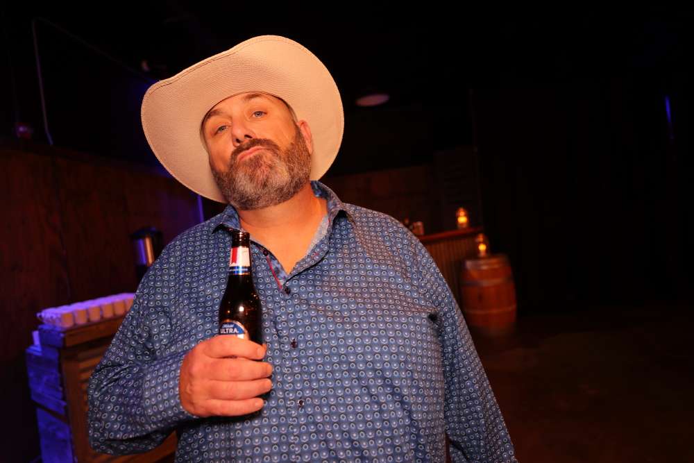 Canadian cowboy and emcee for the Night of Champions festivities, Dave Mercer 