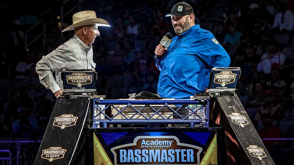 The dynamic duo took the stage together one last time for the Bassmaster Classic's 51st anniversary.