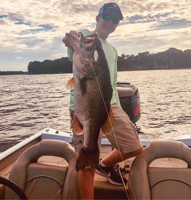 Caleb Couch<br> 10-0<br> Henderson Lake, Florida<br> Revenge spinnerbait with 5.5-inch swimbait<br>