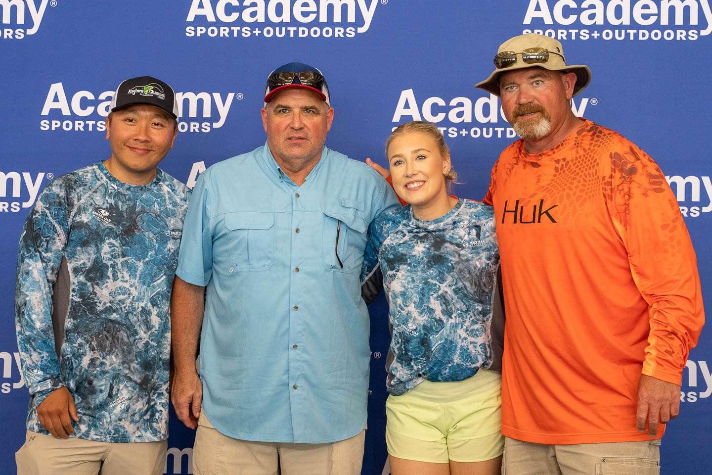 Country music star Maddie Marlow fished with Monte Coon and David Xiong. 