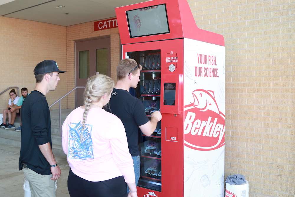 The Berkley vending machine was a popular draw.
