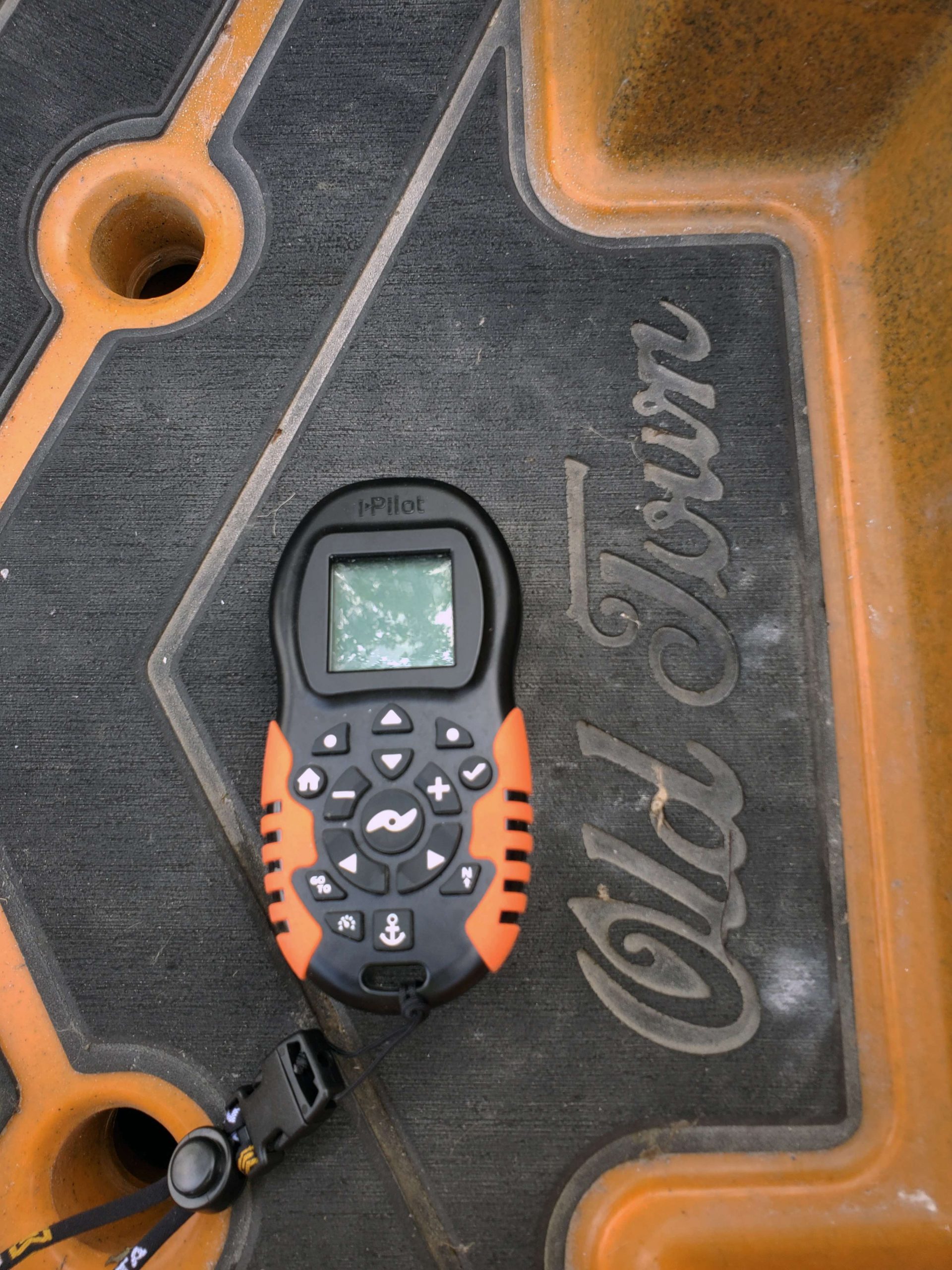 Kayak maneuvering and positioning made easy with the Bluetooth iPilot remote, which controls his kayak keeps his hands free to fish and compete.